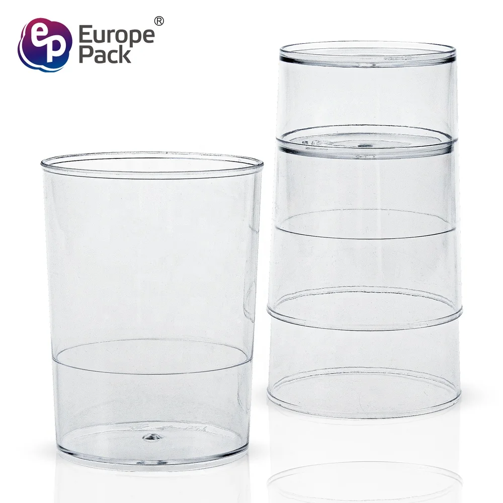 Best popular round shape ps material disposable 93ml small clear plastic cups