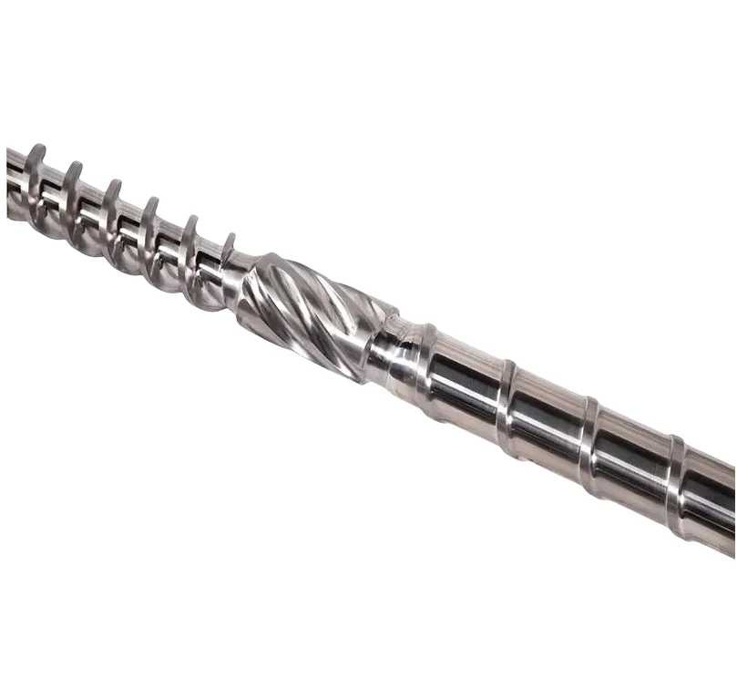 Plastic Machinery Extruder Screw Barrel, Bimetallic Extruder Screw and Barrel for pp pe pvc