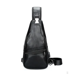 leather chest bag oem chest bag chest shoulder bag for men