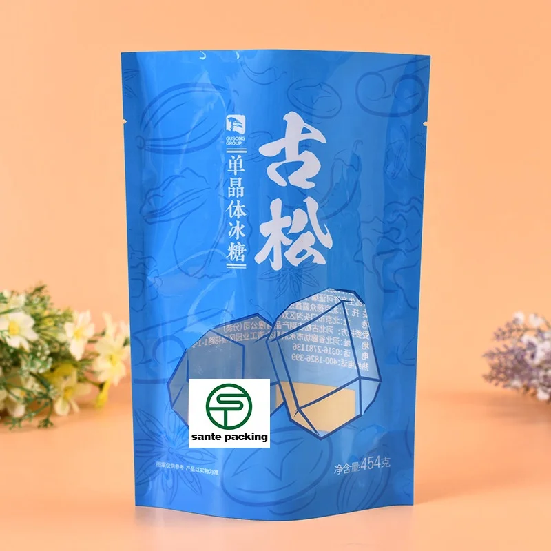 Custom rock sugar brown sugar fertilizer MSG food moisture-proof self-sealing bag