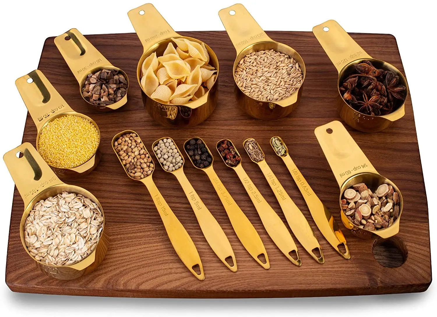 KLP espresso Cups and Spoons tea Set 18/8 Stainless Steel bee measuring spoon