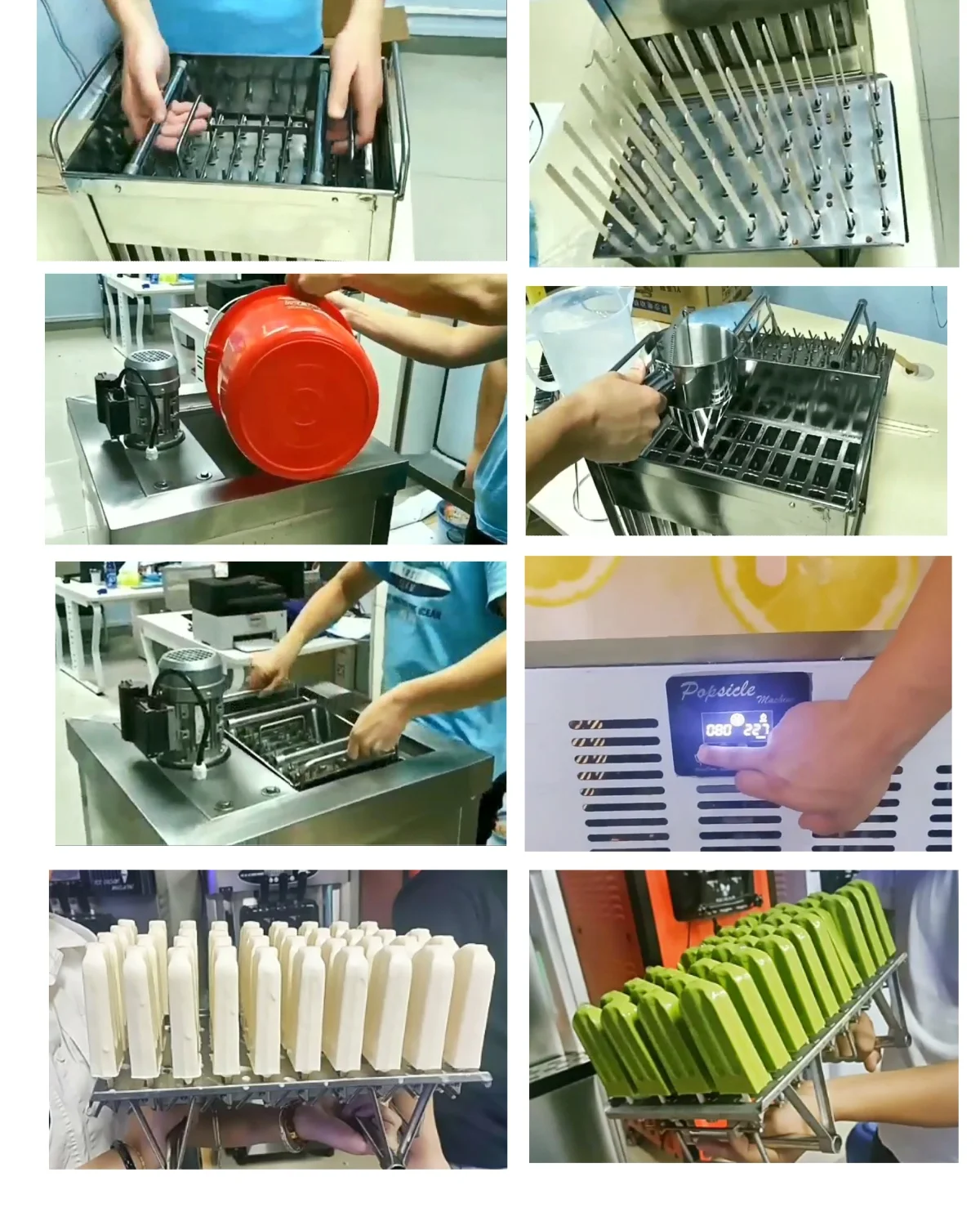 Icecream Semi Ice Cream Pop Stick Lolly Used Popsicle Molds Production Line Machine Automatical Industrial for South Africa Sale