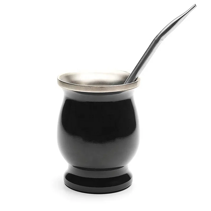 Изготовленный На Заказ стакан с двойными стенками из нержавеющей стали Yerba Mate gourd