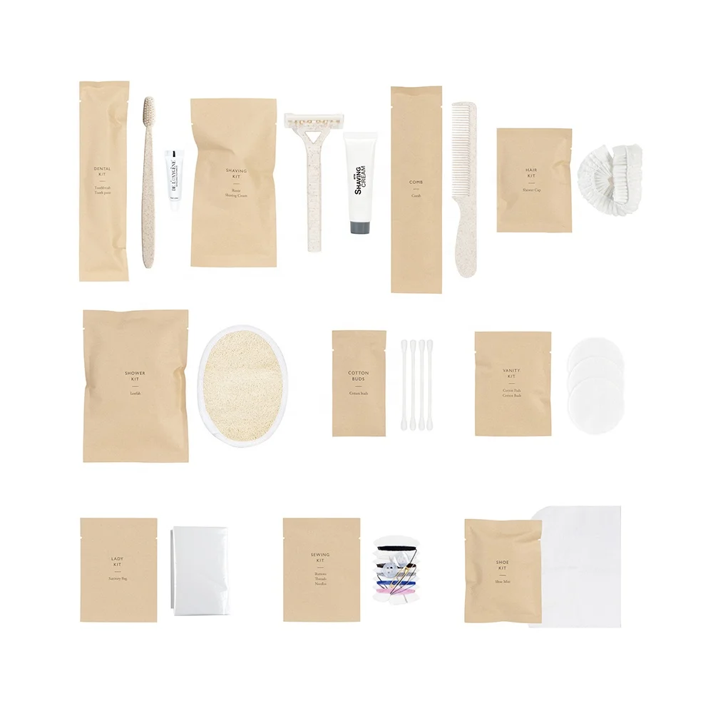 Disposable Hotel Supplies Amenities Set Travel Hygiene Kit