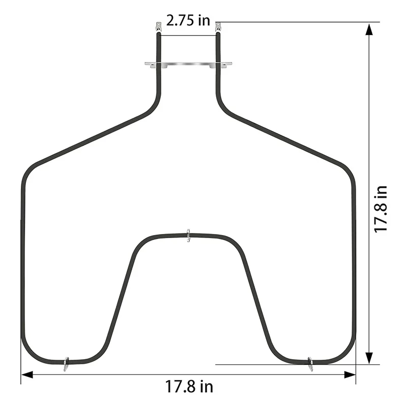 WB44K10005 Bake Element Oven Heating Element for General Electric Hotpoint Ken More Stove Oven Replaces 824269 AP2030964