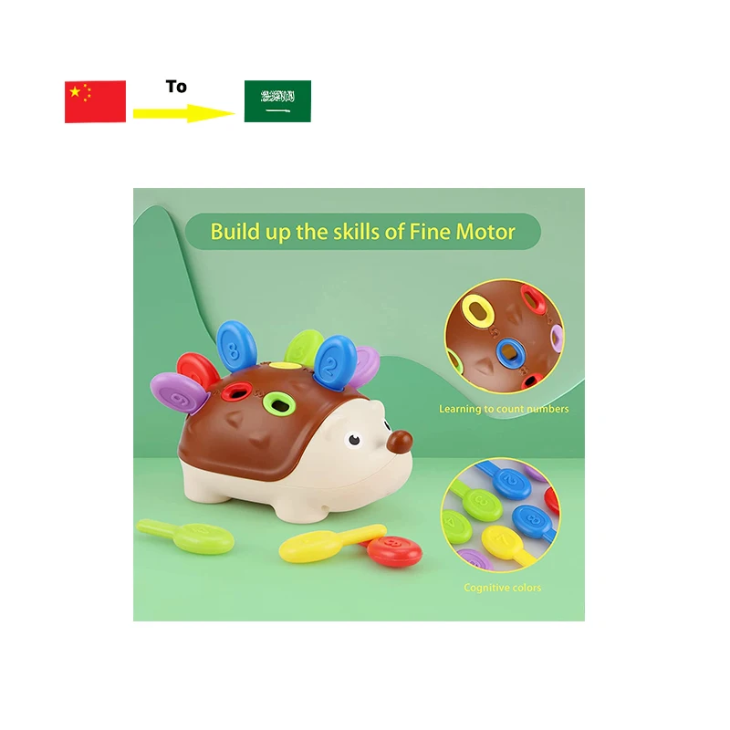 Dewang Educational Hedgehog Toys DDP Door To Door Shipping To UAE Saudi Arabia For Sale learning Toys