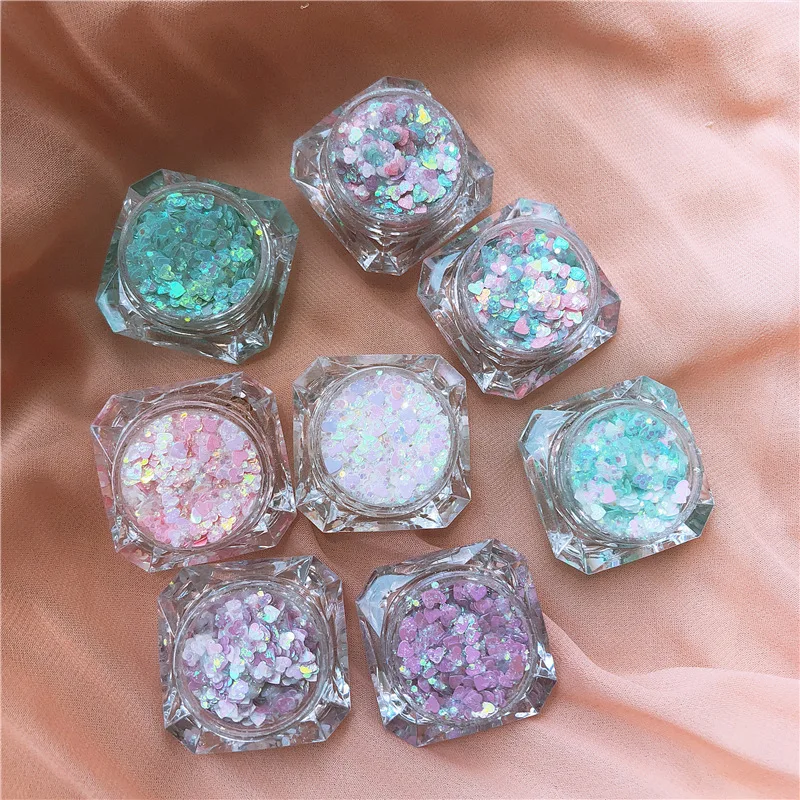 Wholesale 8ml Face And Body Festival Painting Supplies Cosmetic Makeup Eyeshadow Chunky Glitter Face Gel