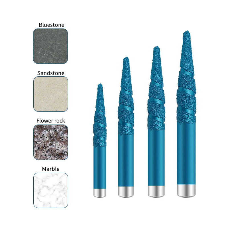 Wholesales Vacuum Brazed Diamond Cnc Engraving Bits stone bit cnc router For marble Granite relief