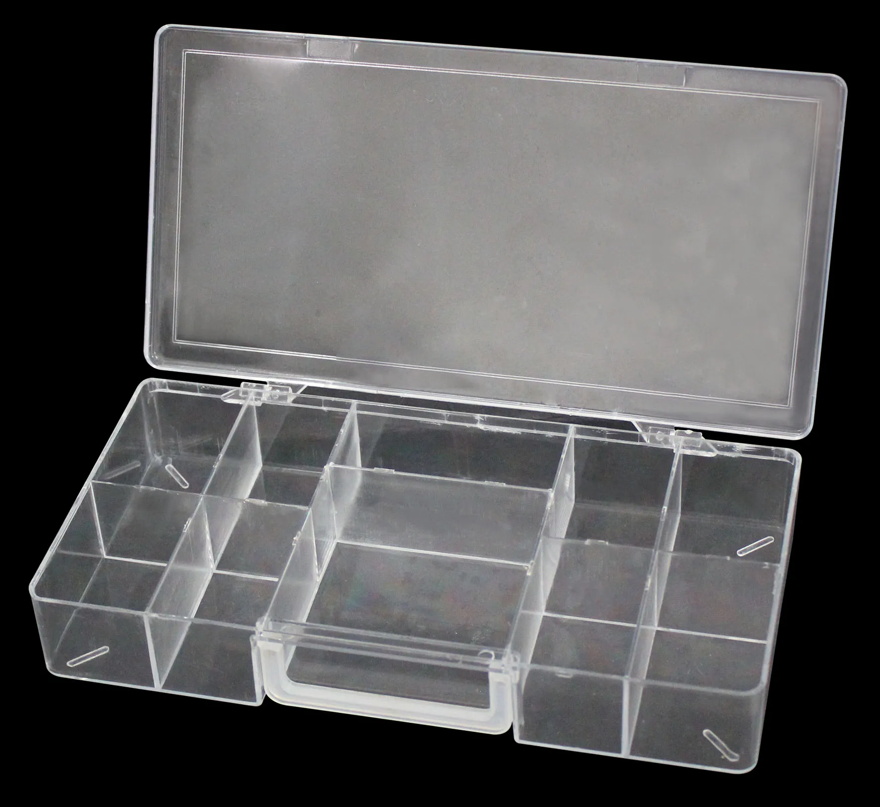 29504 Acrylic Storage box  bead organizer case Jewelry plastic storage box 10spaces with handle