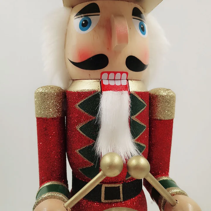 Custom 50cm wooden nutcracker for  Christmas decorations