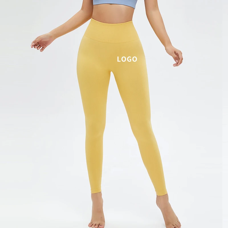 MS0086 Women Seamless Scrunch Yoga Leggings High Waist Butt Lift Fitness Tights Naked Feeling Workout Leggings