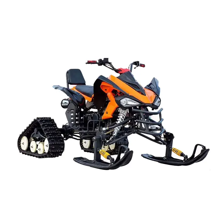 Hot Sale High Safety Adults Mobile Snow Full Steel Frame Gasoline Double Ski Big Sled Snowmobile