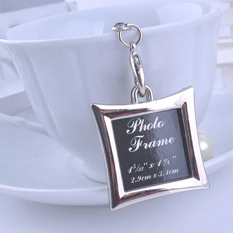 Wholesale Metal Photo Frame Keychain Promotion Gift Keychains gift key chain