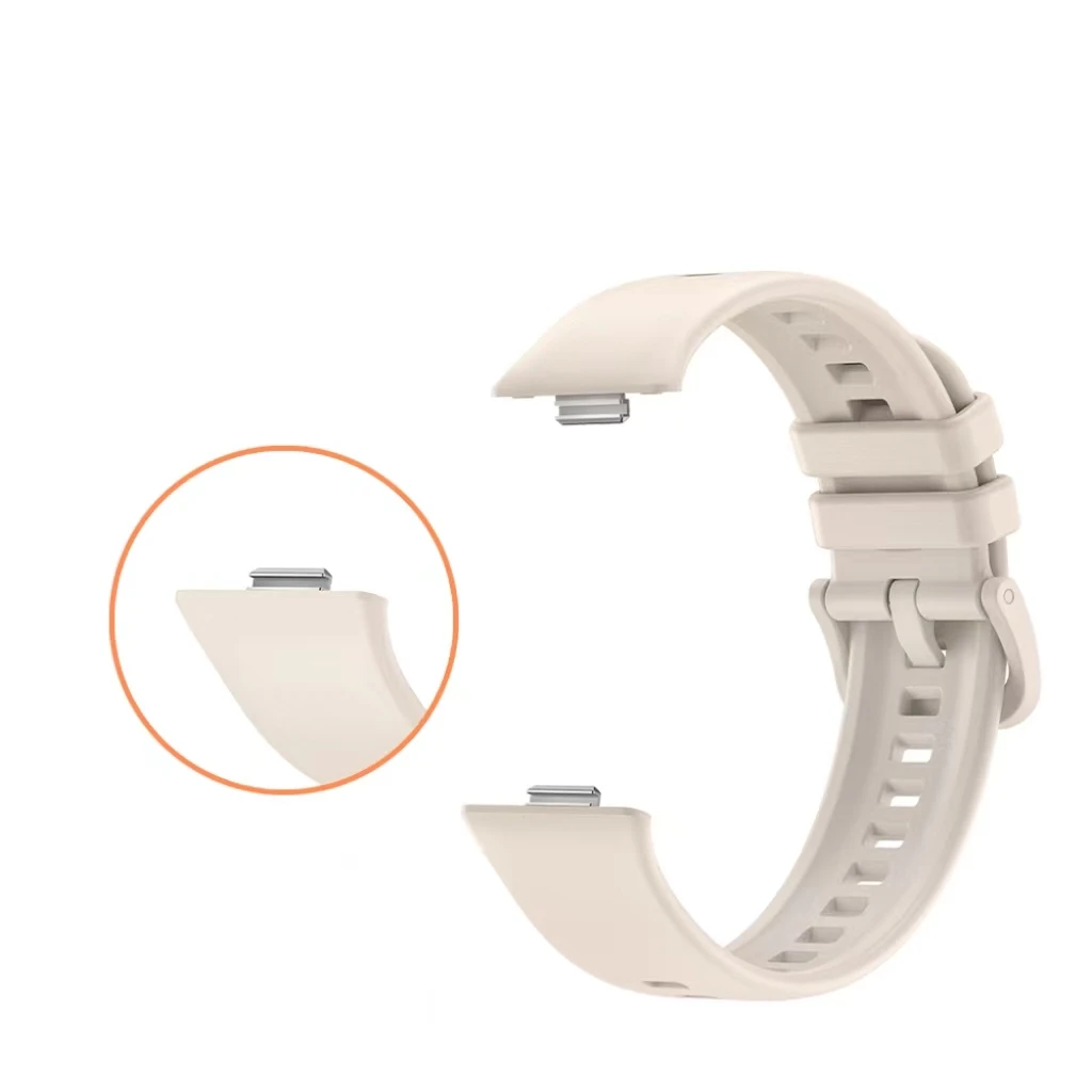 New Custom Logo Smart Watch Strap Solid Color Silicone Replacement Watch band Sport Band for Huawei Watch Fit 3 Strap