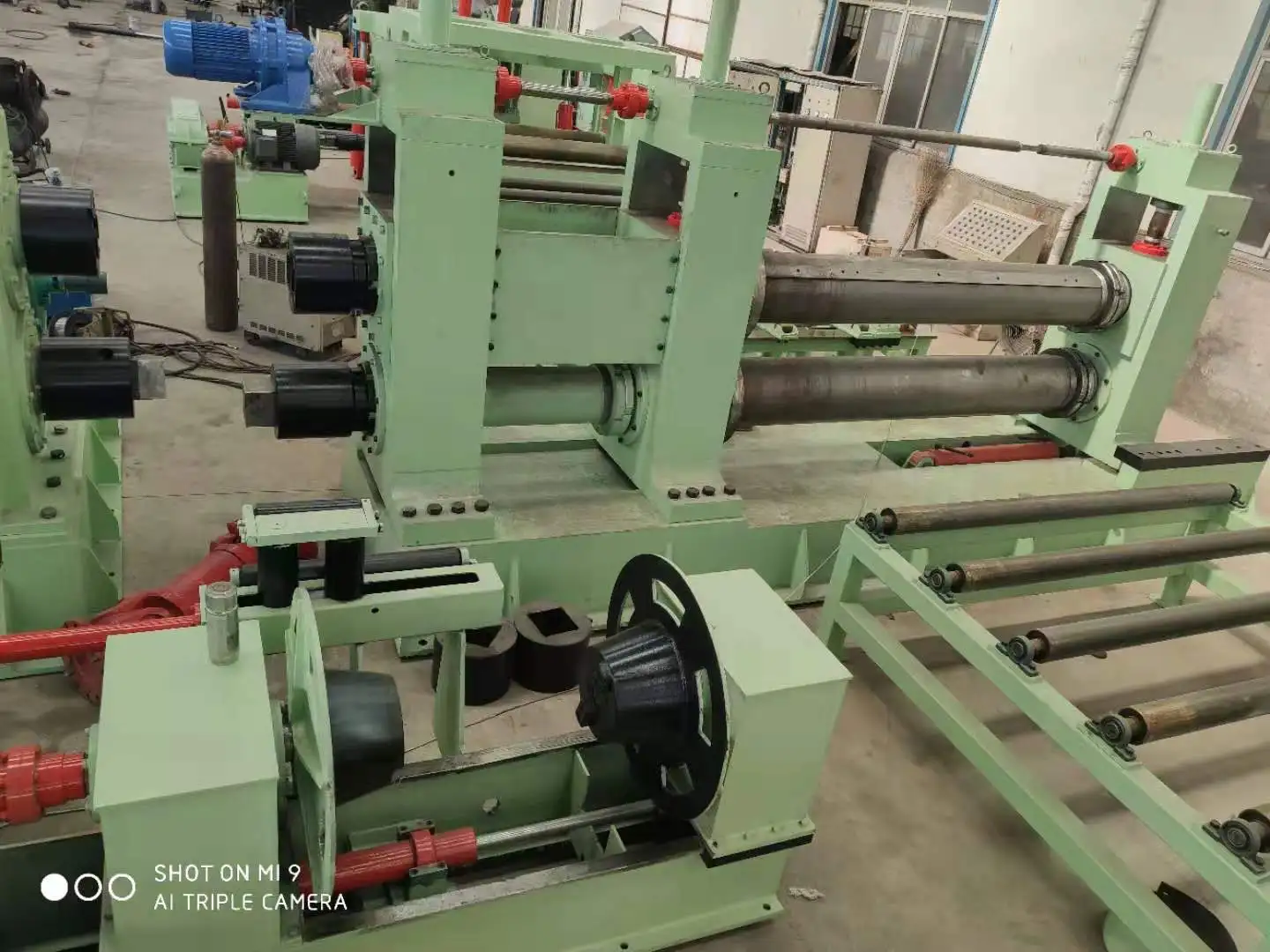 
used slitting line & used cut to length line with 11 roller 200x16 mm 