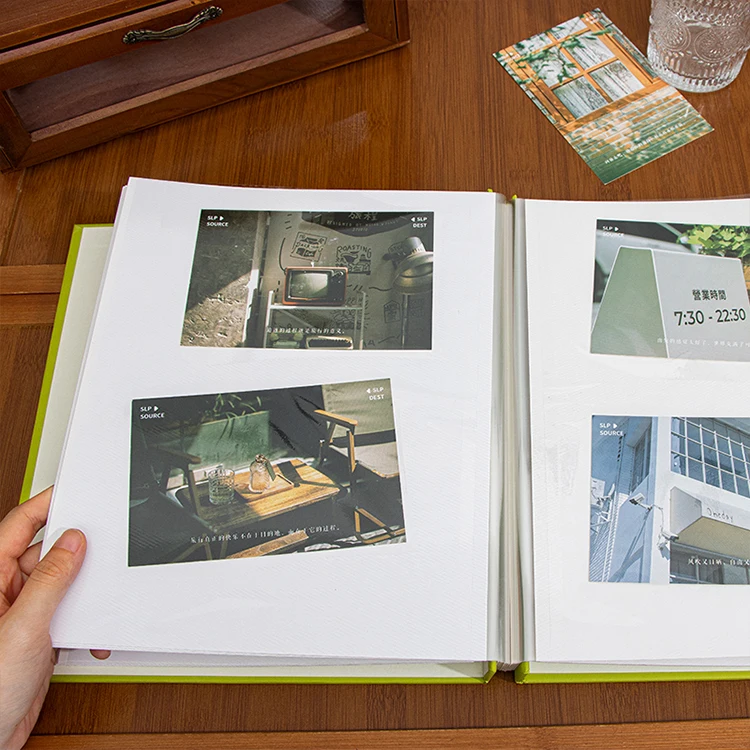 Wheat Field Memoirs Photo Albums with PVC and Paper Cover Durable and Re-Laminatable-Decorative Writing Space