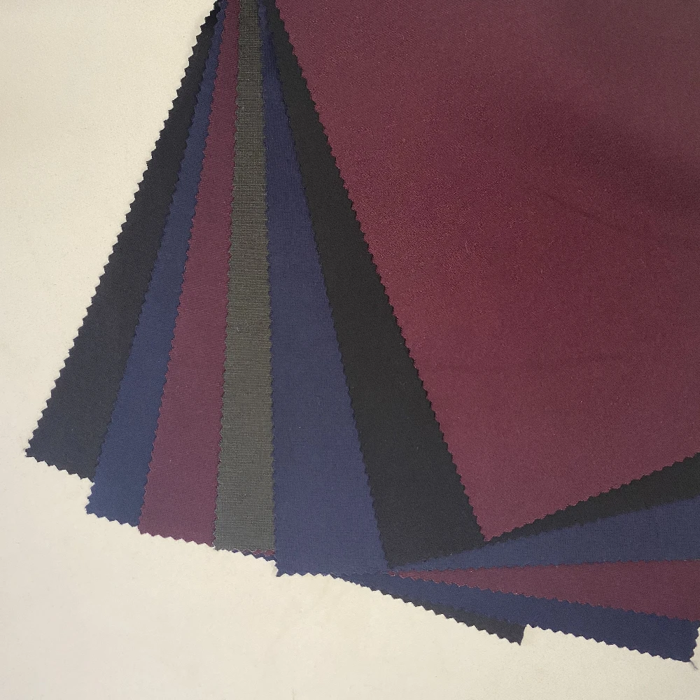 Factory Price Vortex 40S R/T Ponte Roma Fabric Plain Dyed Nylon Rayon Jersey Punto Ponti Fabric for garment