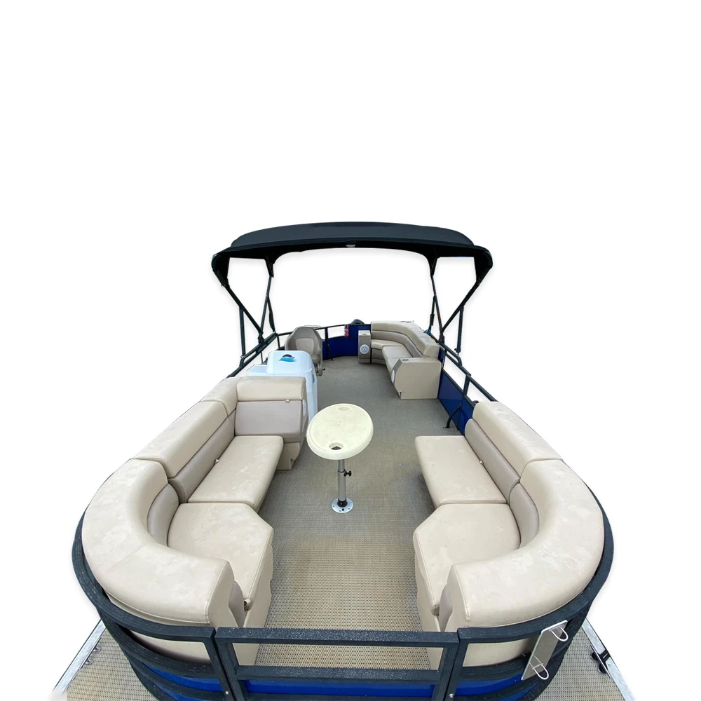 7m 23 ft Gospel boat family  relaxation aluminum pontoon boat can with motor