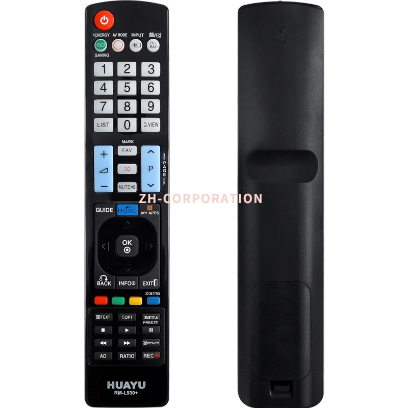  HUAYU TV Replacement use for LG remote with same functions as the original black L930+