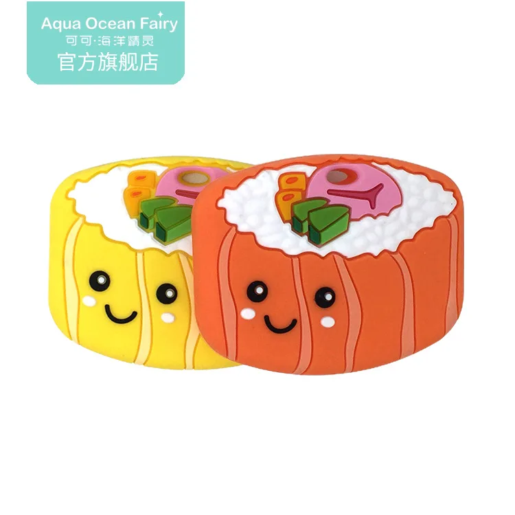 BPA Free Wholesale Customized Sushi Silicone Teether Baby Silicone Teether Toy