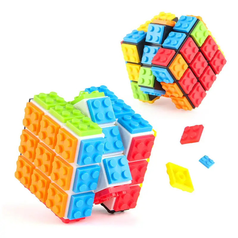 New Arrival DIY Building Blocks 3x3x3 Magic Puzzle cube Creative Assemble Cube Game Educational rubix Toys For Kids