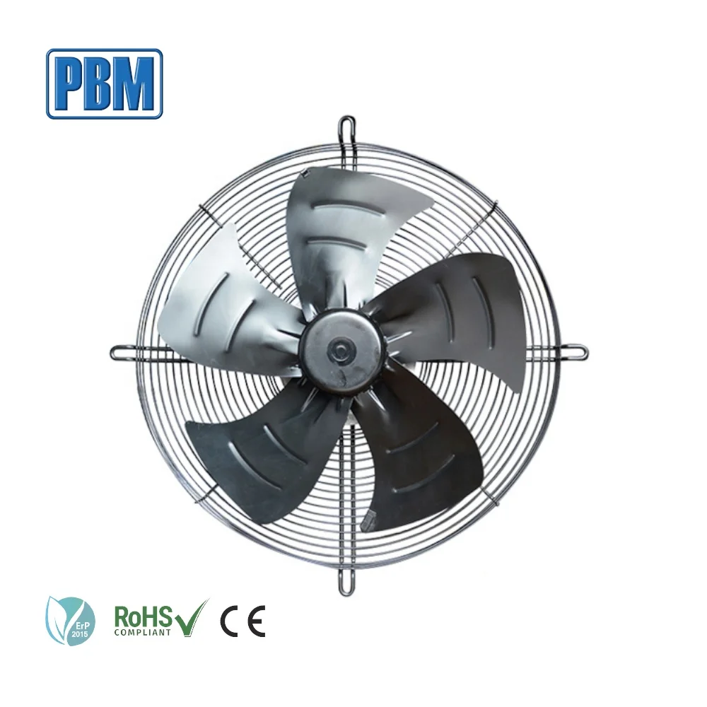 450x140 mm 230V EC Axial Ventilation Exhaust Fan with Guard Grille