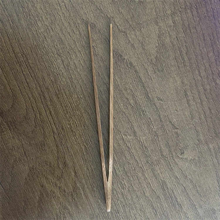 Bambus High Quality Small Serving Bamboo Food Clip Carbonized Color Mini Bamboo Tea Clip Tea Tongs With Logos