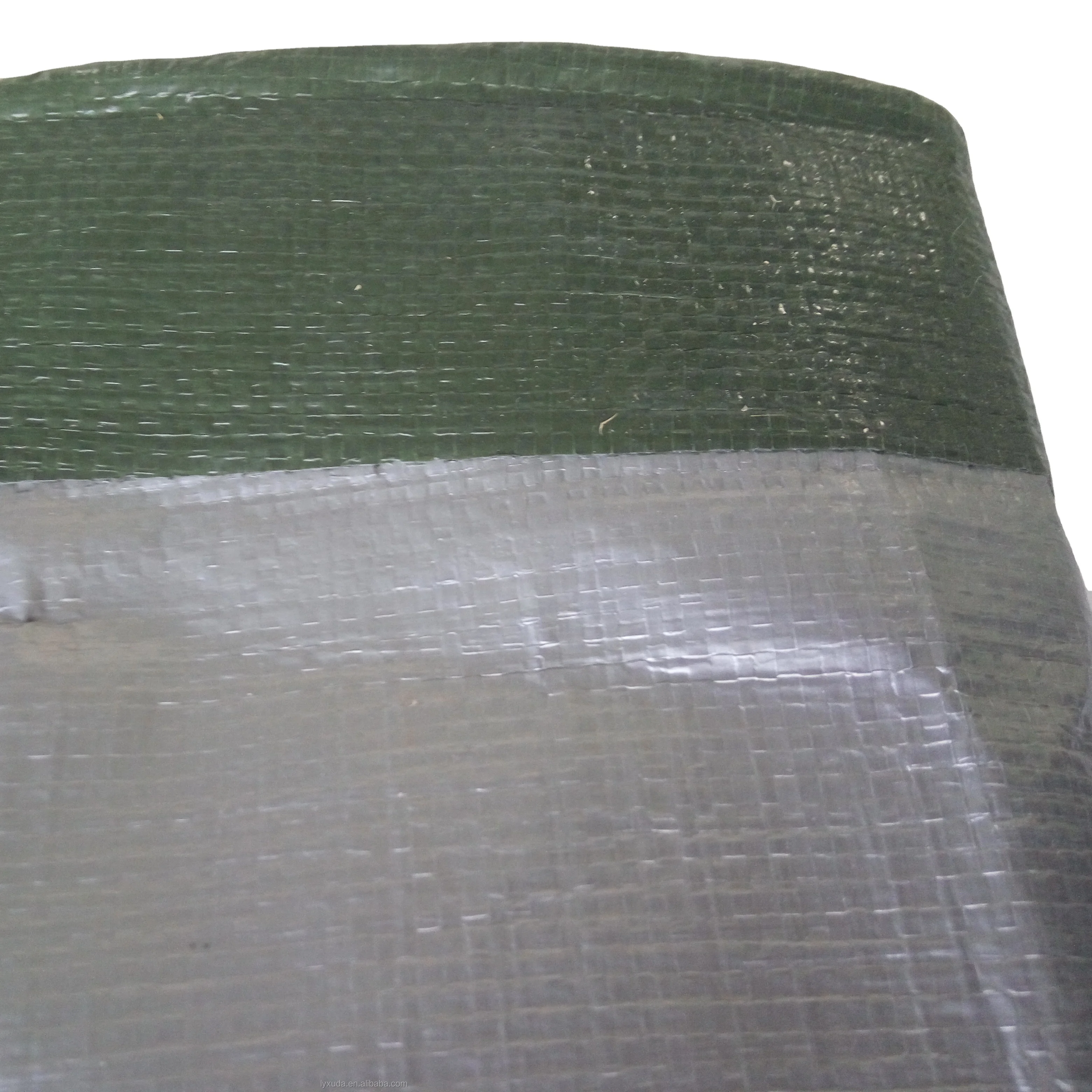 High Quality Uv Plastic Fabric Sheet Green Silver Pe Tarpaulin Poly Tarp Tarpaulin Agriculture For Yemen