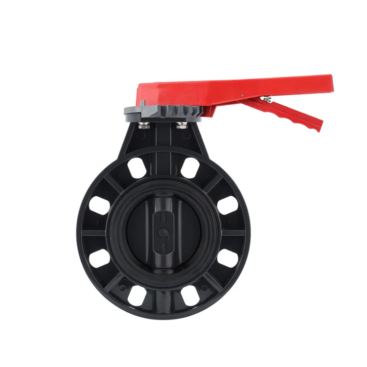 High quality jis 10K DN200 corrosion resistance PVC Wafer Type Butterfly valve for chemical Liquid