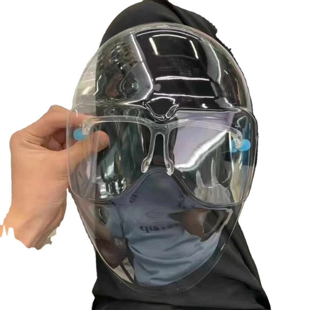 Лидер продаж, маска на лицо с креплением на голову, защитная изоляционная прозрачная медицинская маска на все лицо, противотуманная пластиковая маска для лица