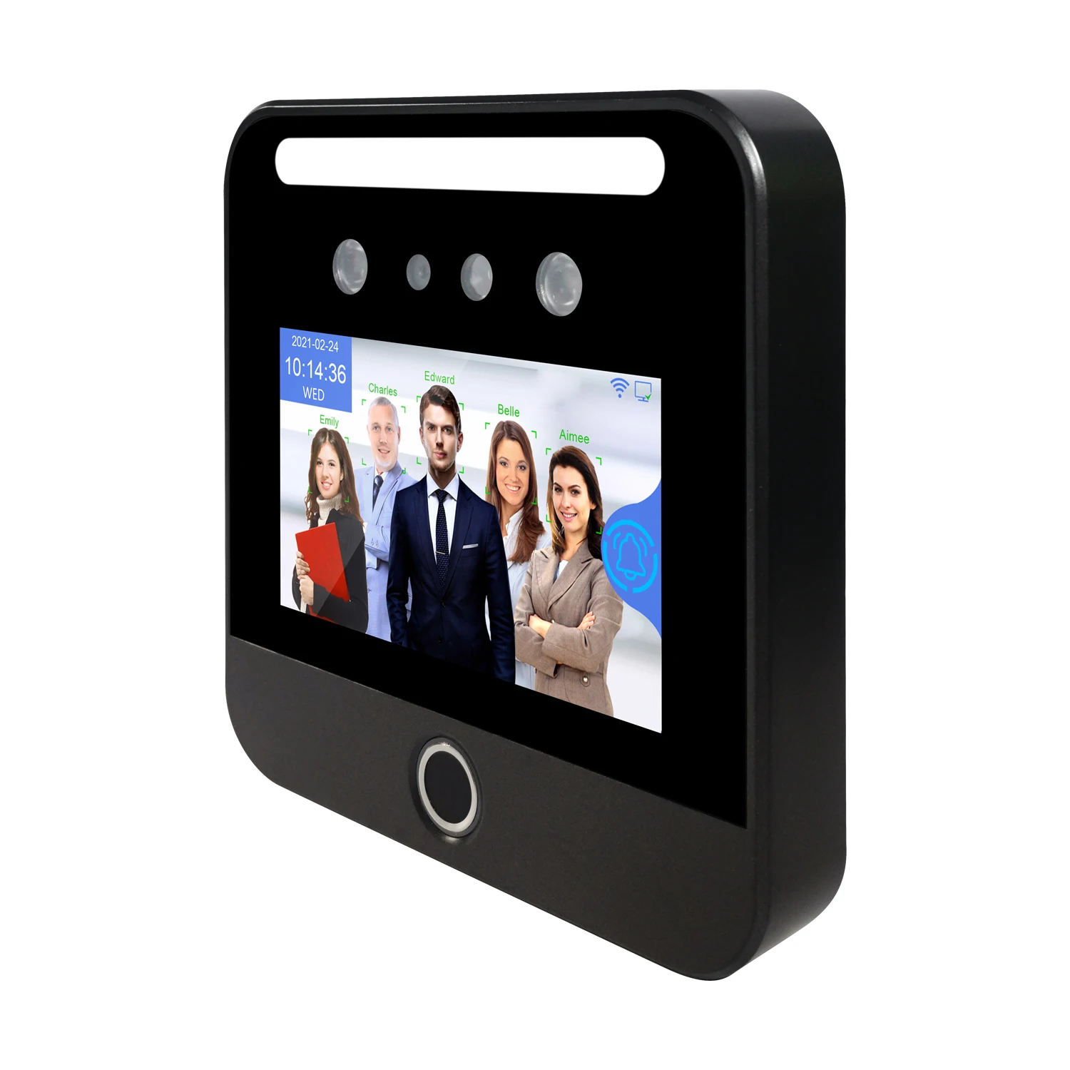 Large Capacity Face Fingerprint QR Code Card Recognition Time and Attendance Machine Access Control