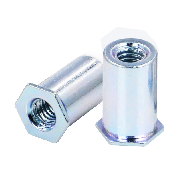 6# 8# INCH M3 M4 M5 M6 half all threaded carbon stainless steel aluminum round hex flat head waterproof clinching standoffs