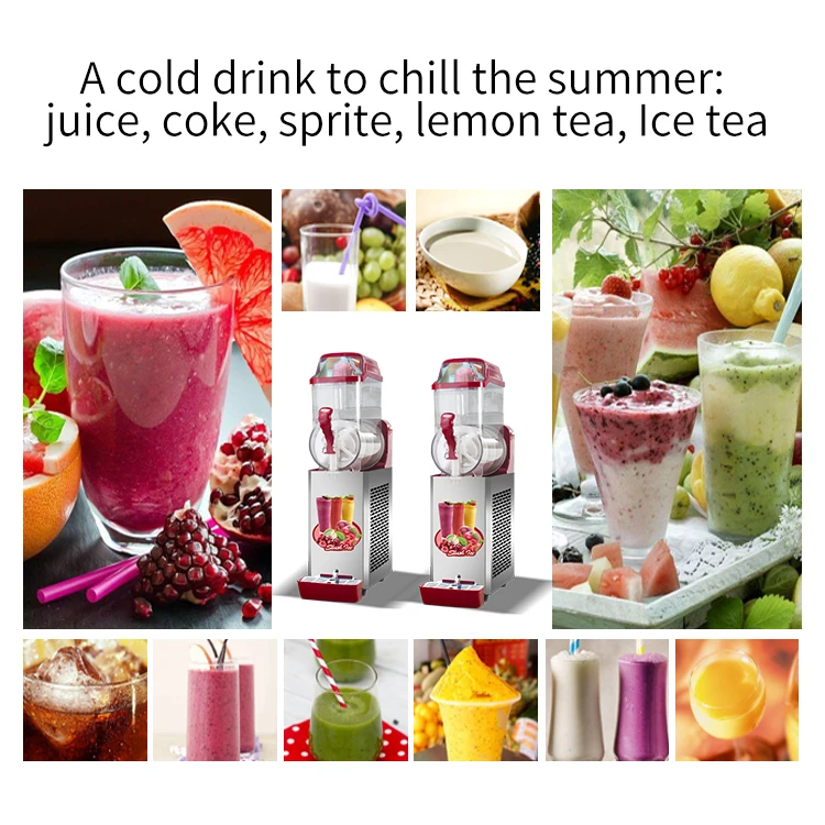 MK-SM112 Miken 1 Tank  New type slush puppy frozen drink commercial used slush juice making machine  for sale