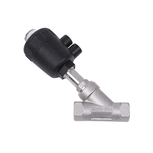 High Quality JZF Series 2/2 Way DN10-80 Plastic Actuator Piston Pneumatic Thread Angle Seat Valve