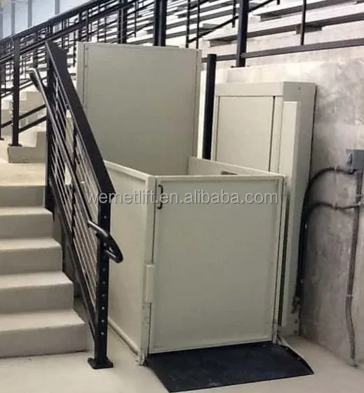 Outdoor Indoor Barrier-free Lift Hydraulic Handicapped Disabled Lift Vertical Home Wheelchair Lift for Elder