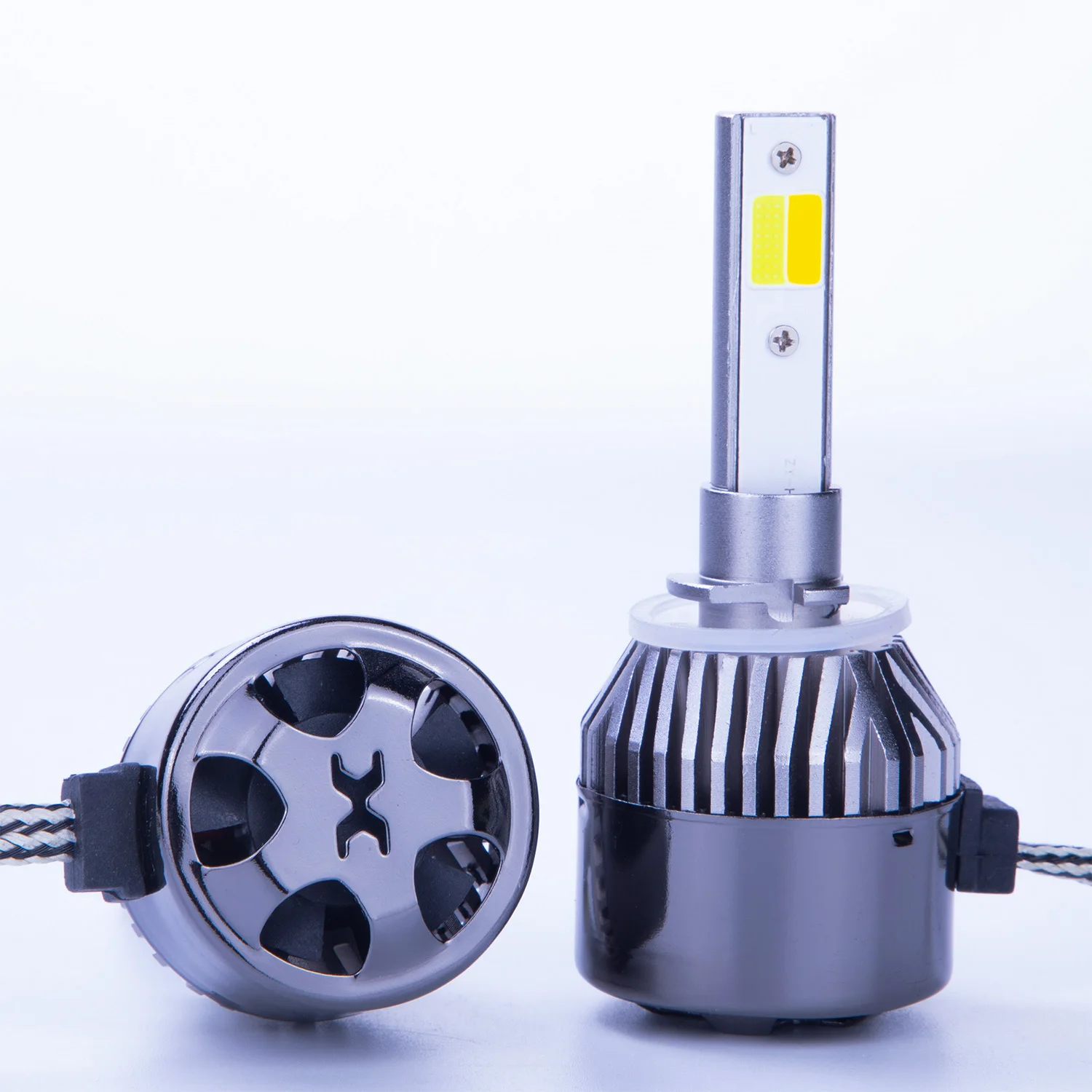 Gpne 3 colors led headlight for H1 H3 H4 H7 H11 880 9005 9006 9012 led canbus