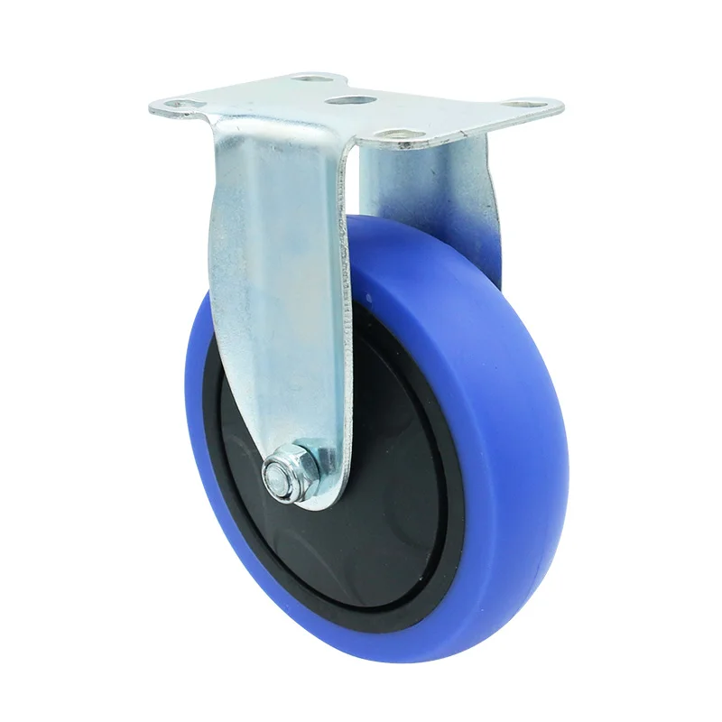 3 inch 4 inch 5 inch tpr rigid plate casters swivel plate and brake