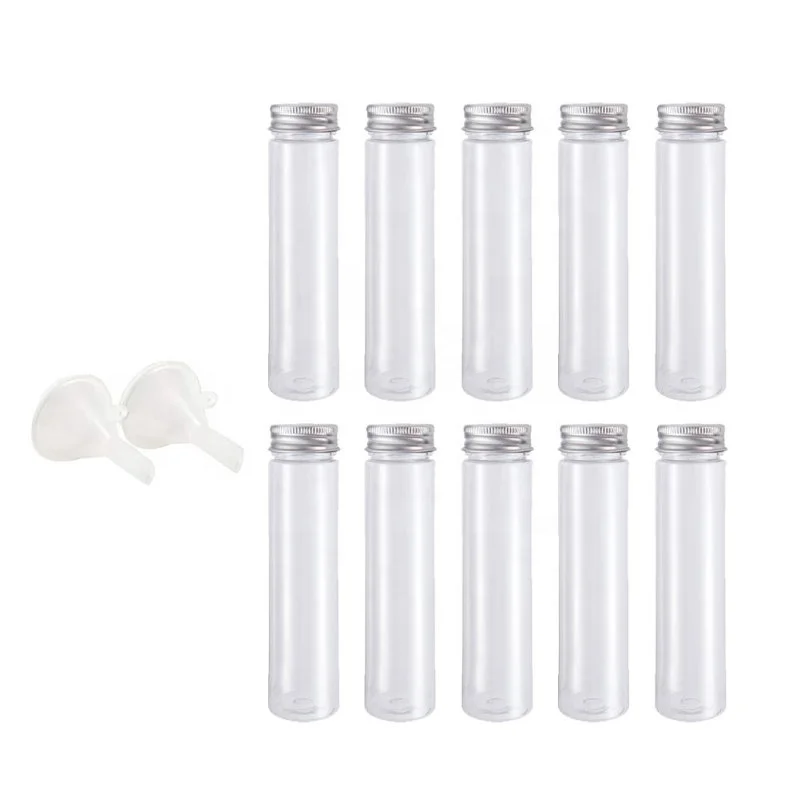 Plastic candy test tube 110ml flat bottom