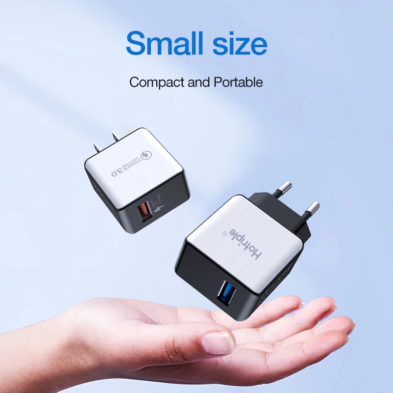 Hotriple быстрое зарядное устройство 18 Вт 3A QC 3 0 дорожный адаптер USB Сетевое для мобильного