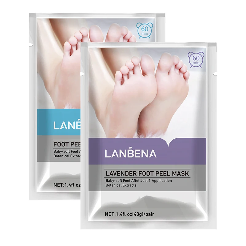  Отшелушивающая маска для ног LANBENA пилинга