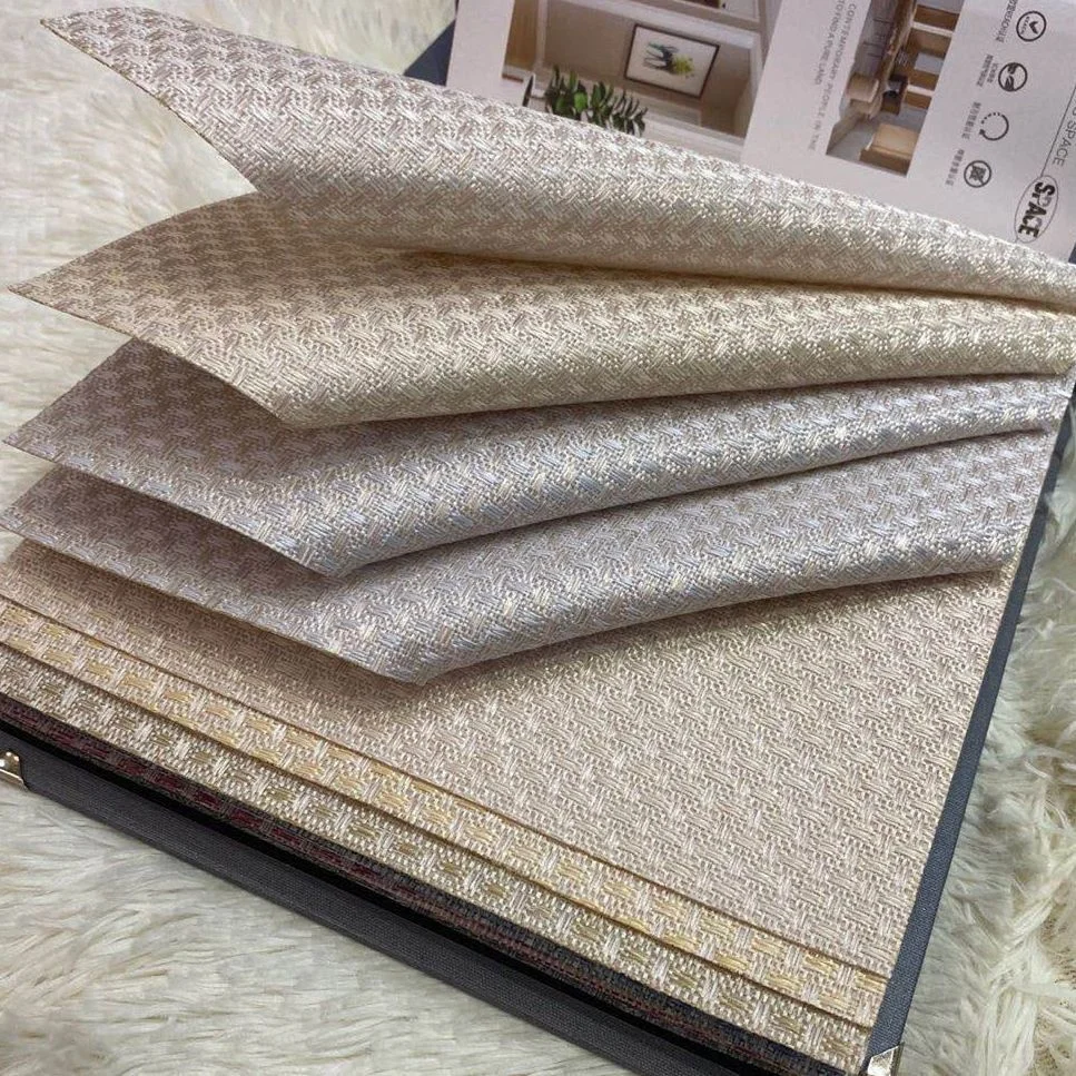 Hotel project new design hot sale high quality seamless linen wallpaper  solid color plain wallpapers for home wall decor