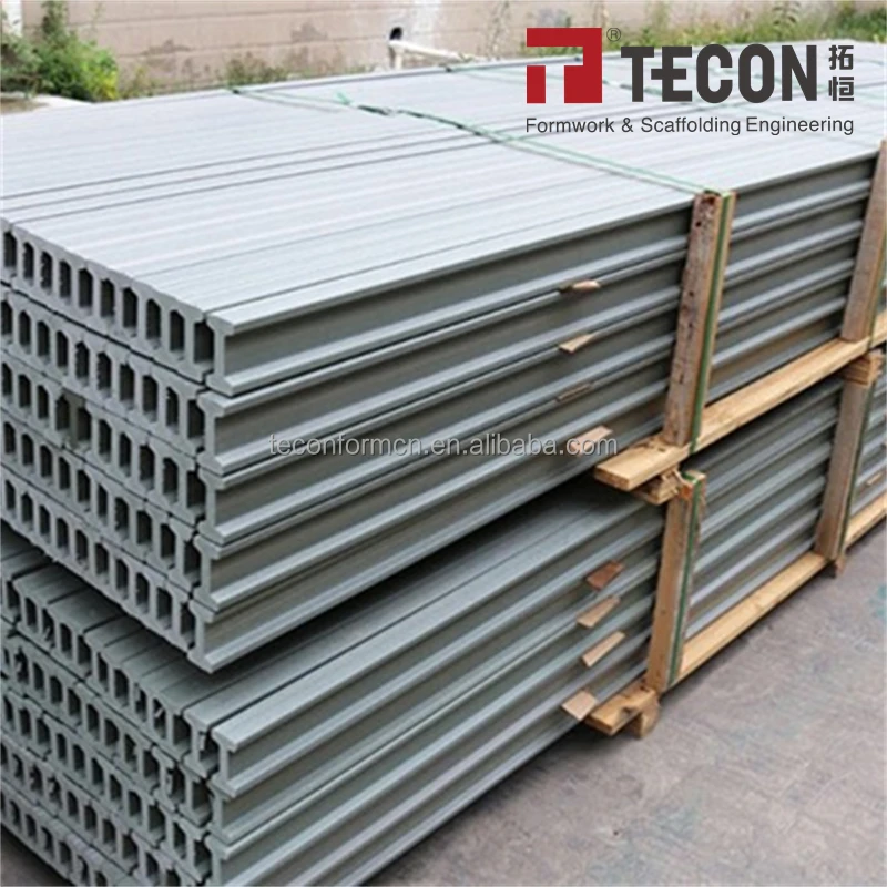 H20 Grey plastic faux Beam Construction I Beam in Formwork