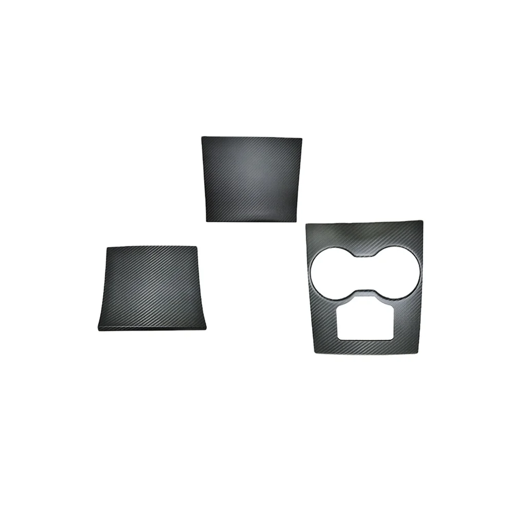 High Quality Car Interior Parts Carbon Fiber Decoration trim 3 pieces  For 2019 Tesla model 3