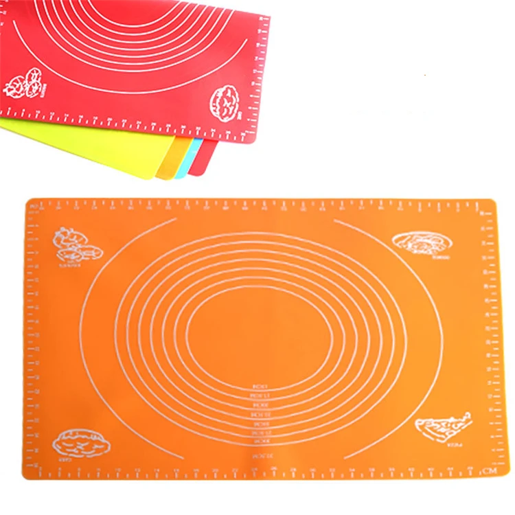 kitchen silicone mats Custom non stick soft bbq pastry oven kneading rolling dough baking sheet silicone baking mat for cooking