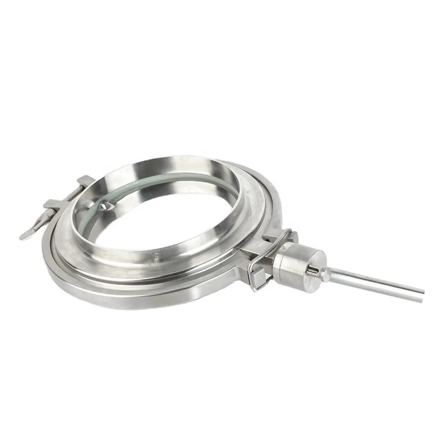 Wafer ends Sanitary Butterfly Valve in SS304 and SS316L