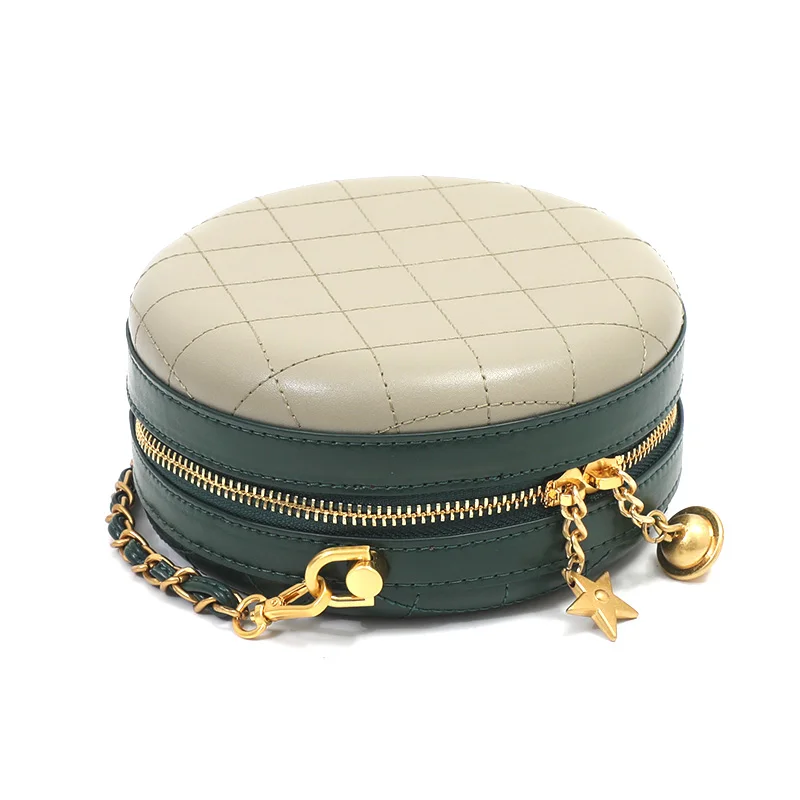 Factory direct sales custom designer round leather women shoulder bag with good price