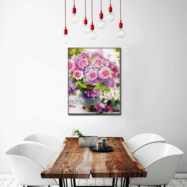 Newest Selling 40x50cm Diy Handmade 5d Round Diamond Landscape Diamond Painting