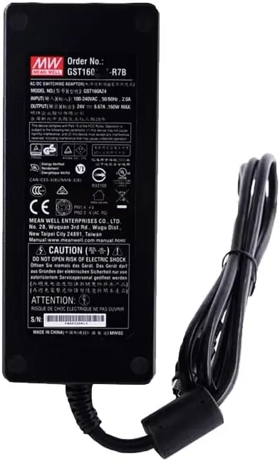 UL TUV MEAN WELL GST Series Power Supply Adapter 60W,120W,160W,220W,280W Desktop Industrial LED Adapter Switching Power Supply