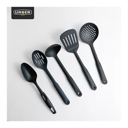 Wholesale 5 Pieces Kitchenware Spurtles Cooking Tools Non-Stick Kitchen Accessories Silicone Spatula Kitchen Utensils Set