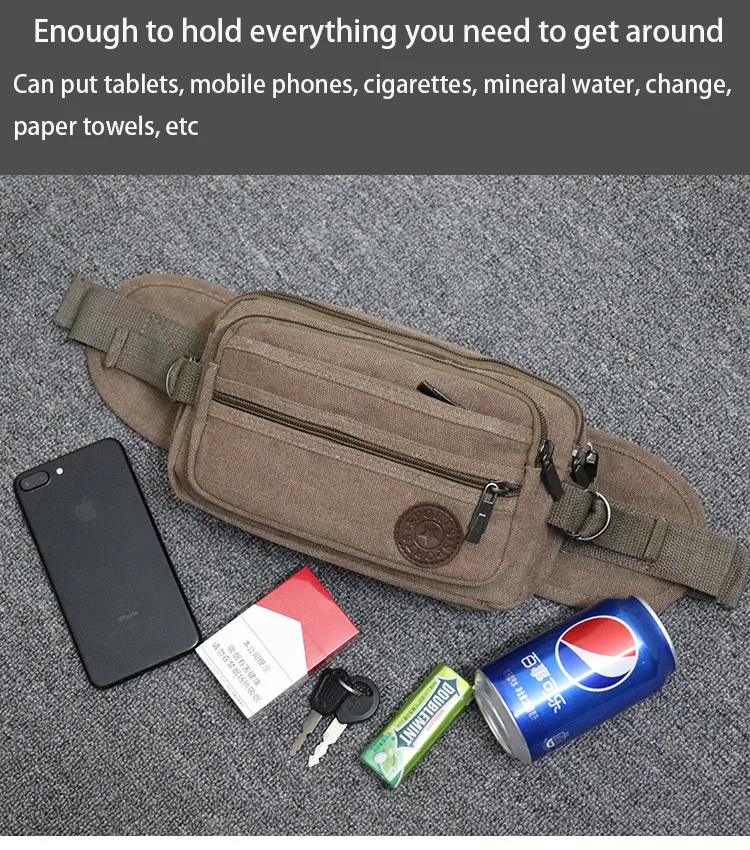 Cycling Mobile waist pack Comfortable Fabric Mobile waist pack Breathable and wear-resistant mobile phone waist pack